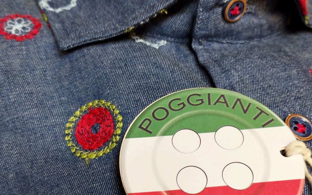 Poggianti – Ricamo su denim poggianti1958 denimshirt